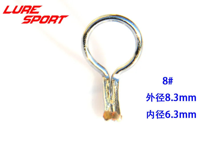 LureSport 30 pcs MOG fly rod guide Steel Ring guide silver frame rod repair  Fishing Rod Building component Repair DIY Accessory