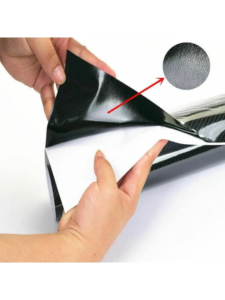 Automotive carbon fiber vinyl wrap roll