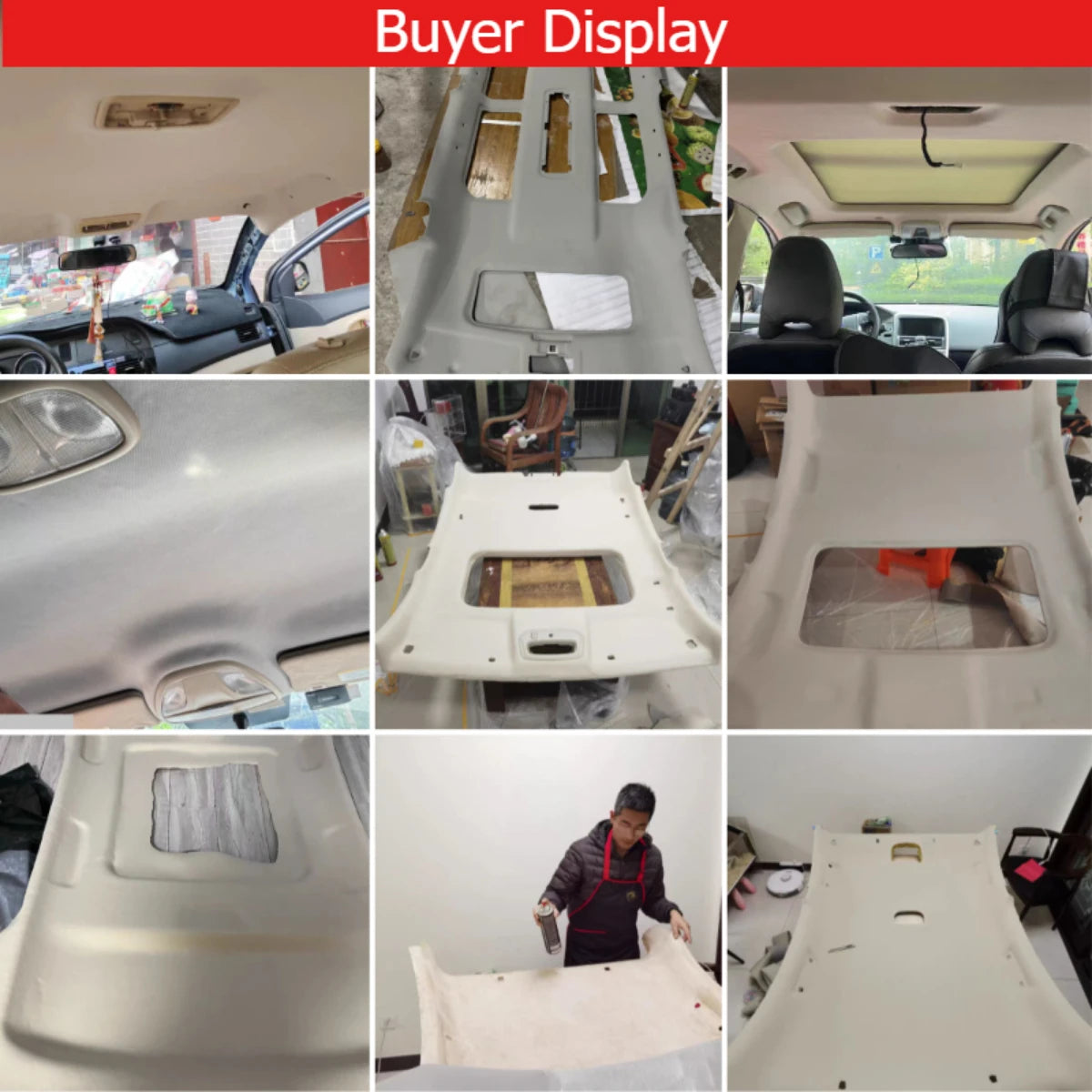Auto Headliner Fabric Material Foam Backing