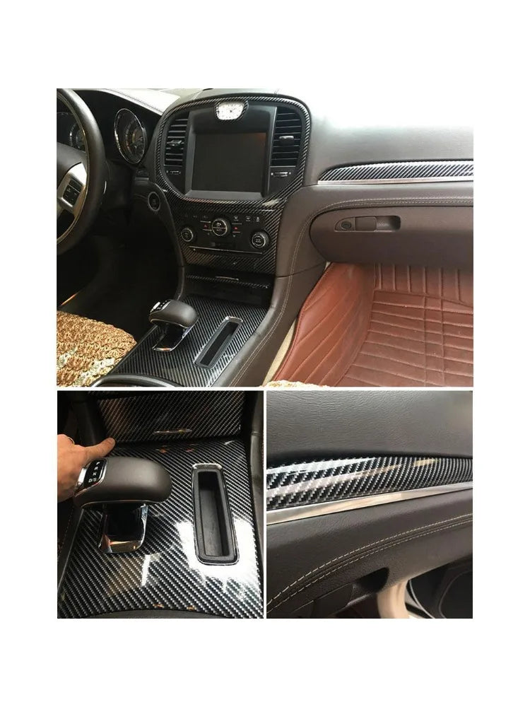 Automotive carbon fiber vinyl wrap roll