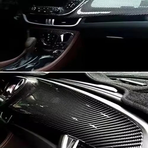 Automotive carbon fiber vinyl wrap roll