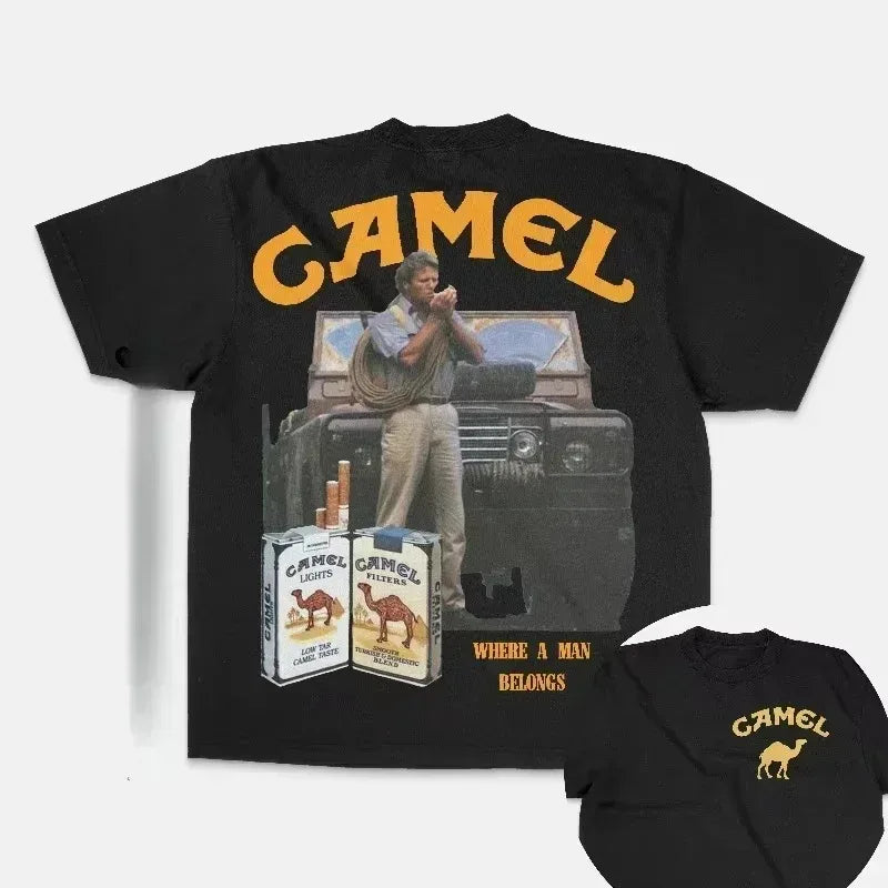 Retro Car Camel T-Shirt