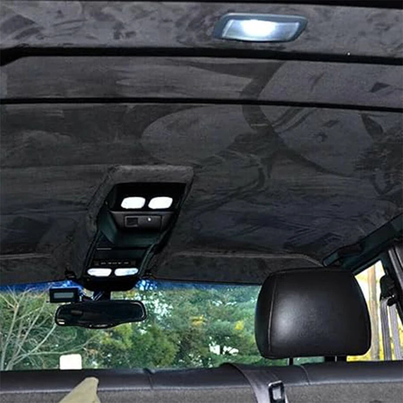 Luxury Black Suede Headliner