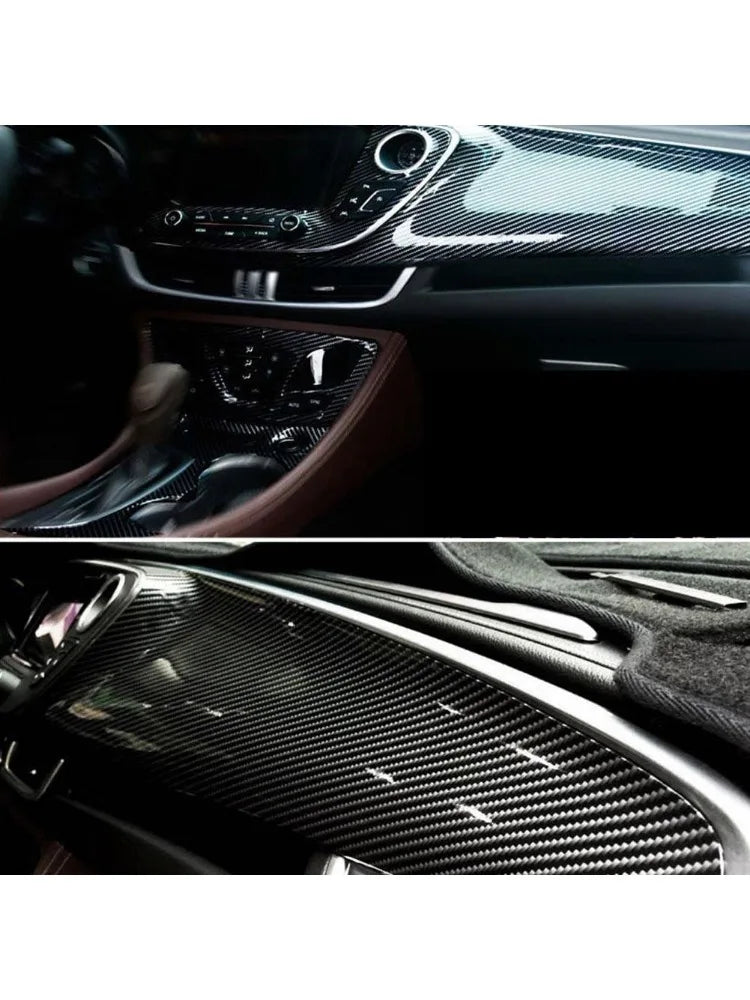 Automotive carbon fiber vinyl wrap roll